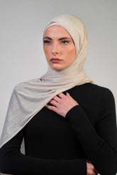 Patterned Stretch Cotton Voile