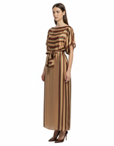 Dress with Scarf Voile
