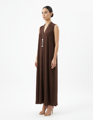 Delphine Everyday Maxi Dress – Relaxed Fit V-Neck Voile