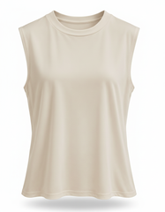 Daniele Cotton Inner Top – Pull-On Sleeveless Voile