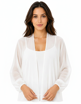 Sibylle Everyday Kimono – Open-Front V-Neck Voile