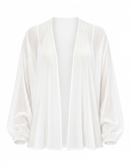 Sibylle Everyday Kimono – Open-Front V-Neck Voile