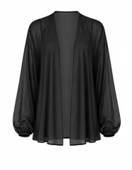 Sibylle Everyday Kimono – Open-Front V-Neck Voile