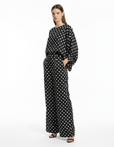 Mireille Polka Dot Co-ord Set – Relaxed Fit Long Sleeve Voile