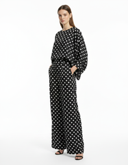 Mireille Polka Dot Co-ord Set – Relaxed Fit Long Sleeve Voile