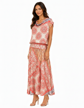 Paule Tribal Co-ord Set – Pull-On Long Sleeve Voile