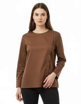 Fleur Cotton Blouse – Relaxed Fit Long Sleeve Voile