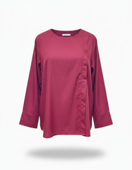 Fleur Cotton Blouse – Relaxed Fit Long Sleeve Voile