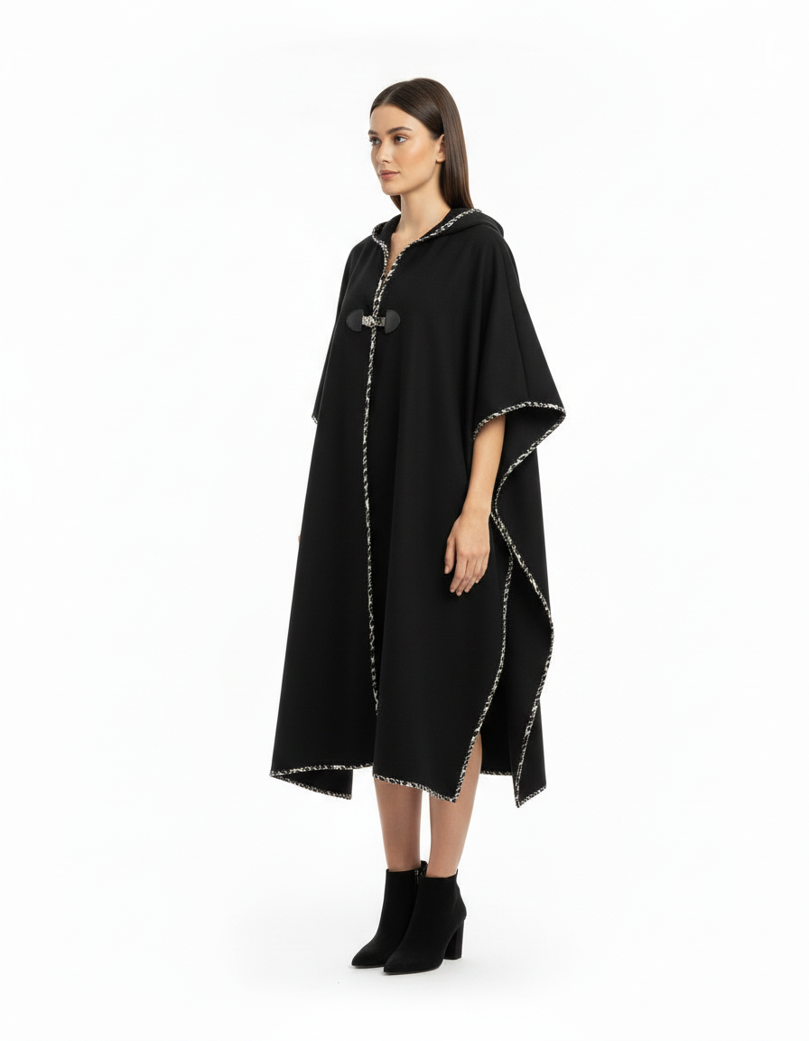 Hyacinthe Everyday Maxi Cardigan – Oversized Hooded Voile