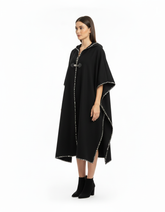 Hyacinthe Everyday Maxi Cardigan – Oversized Hooded Voile