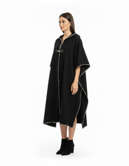 Hyacinthe Everyday Maxi Cardigan – Oversized Hooded Voile