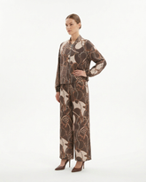 Ines-Rose Abstract Maxi Co-ord Set – Relaxed Fit Long Sleeve Voile