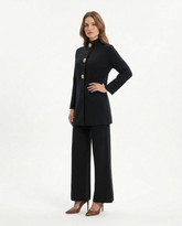 Jouvence Viscose Maxi Co-ord Set – Button-Front Long Sleeve Voile