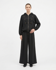 Lumine Viscose Co-ord Set – Relaxed Fit Hooded Voile