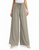 Lauriane Everyday Trousers – Elastic Waist Voile