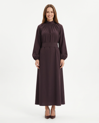 Lavande Everyday Dress – Pull-On High Neck Voile