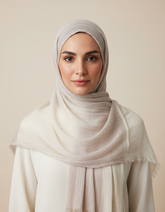 Two-tone Linen Hijab