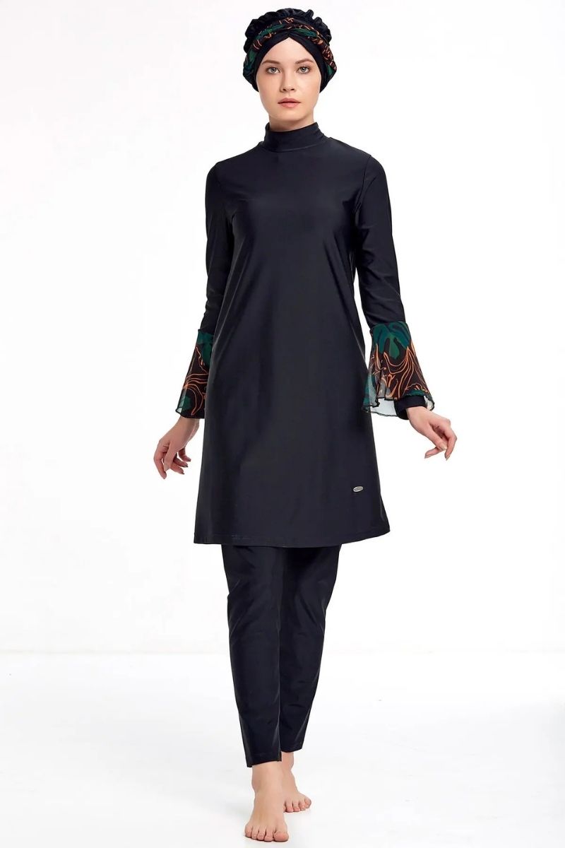 Adasea Burkini Lycra Swimsuit 4343  Voile