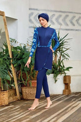 Adasea Burkini Lycra Swimsuit 4359 Voile