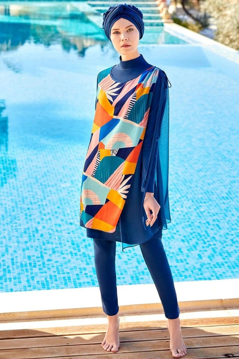 Adasea Burkini Swimsuit 4360 Voile