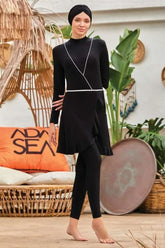 Adasea Burkini Swimsuit-4458 Voile