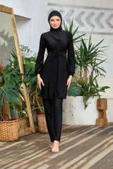 Adasea Burkini Swimsuit-4464-B Voile