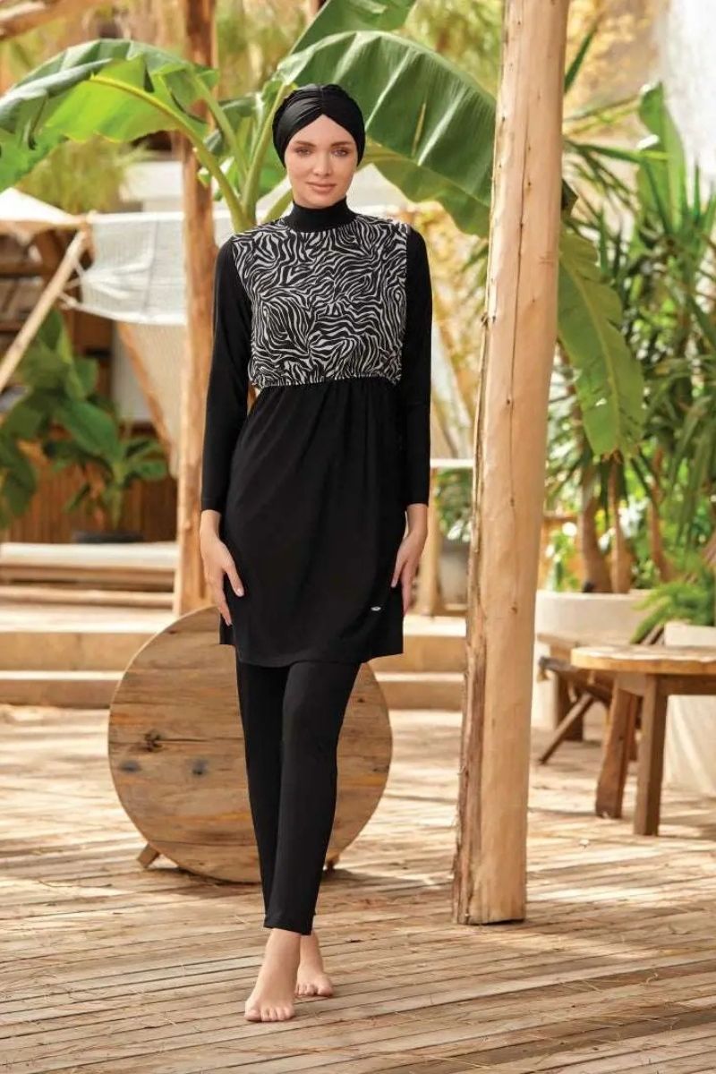 Adasea Burkini  Swimsuit-4412  Voile