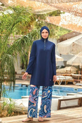 Adasea Burkini Swimsuit-4417 Voile