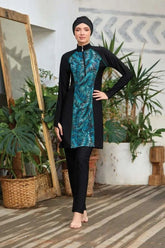 Adasea Burkini Swimsuit-4419 Voile