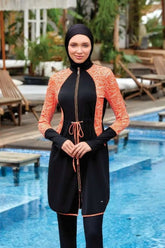 Adasea Burkini Swimsuit-4430 Voile