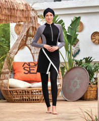 Adasea Burkini Swimsuit-4457 Voile