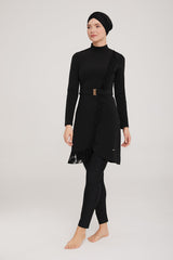 Adasea Burkini Lycra Swimsuit-4443 Voile