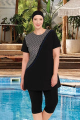 Adasea Burkini Swimsuit-3917-B Voile