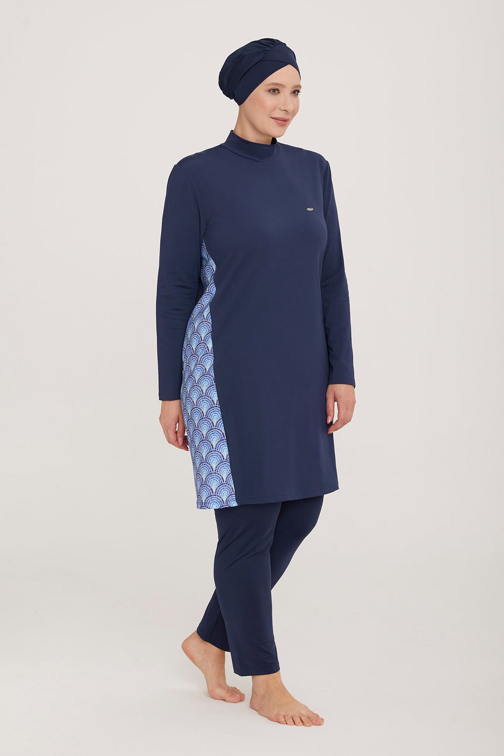 Adasea Burkini Swimsuit-4486-B Voile