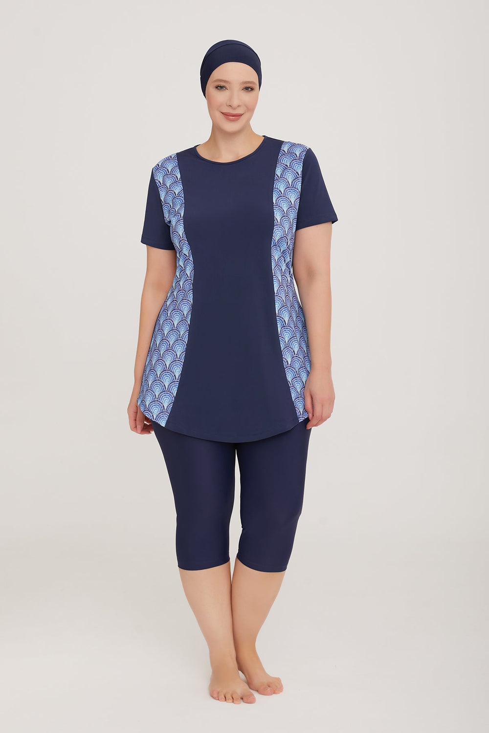 Adasea Burkini Swimsuit-3919-B Voile