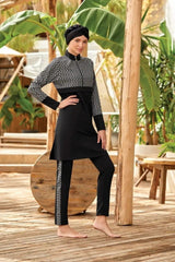 Adasea Burkini Swimsuit-4472 Voile