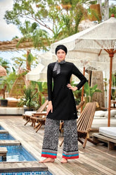 Adasea Burkini Swimsuit-4416-B Voile