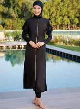 Adasea Burkini Swimsuit-1255-B Voile