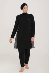 Adasea Burkini Swimsuit-4485-B Voile