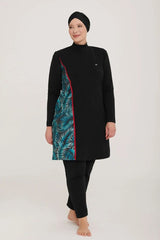 Adasea Burkini Swimsuit-4483-B Voile