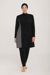 Adasea Burkini Swimsuit-4482-B Voile