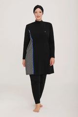 Adasea Burkini Swimsuit-4482-B Voile