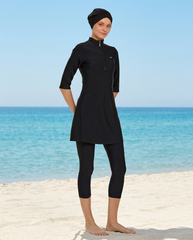 Adasea Burkini Swimsuit-3400-B Voile