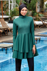 Adasea Burkini Swimsuit-4442 Voile