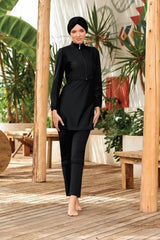 Adasea Burkini Swimsuit-4453 Voile