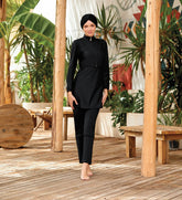 Adasea Burkini Swimsuit-4453 Voile