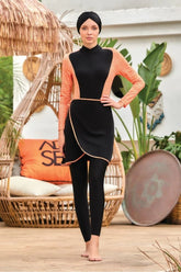 Adasea Burkini Swimsuit-4456 Voile