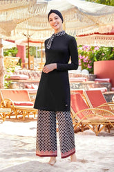 Adasea Burkini Swimsuit-4514 Voile