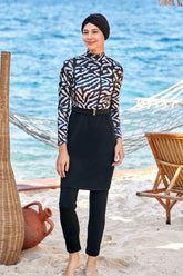 Adasea Burkini Swimsuit-4524 Voile