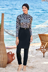 Adasea Burkini Swimsuit-4524 Voile
